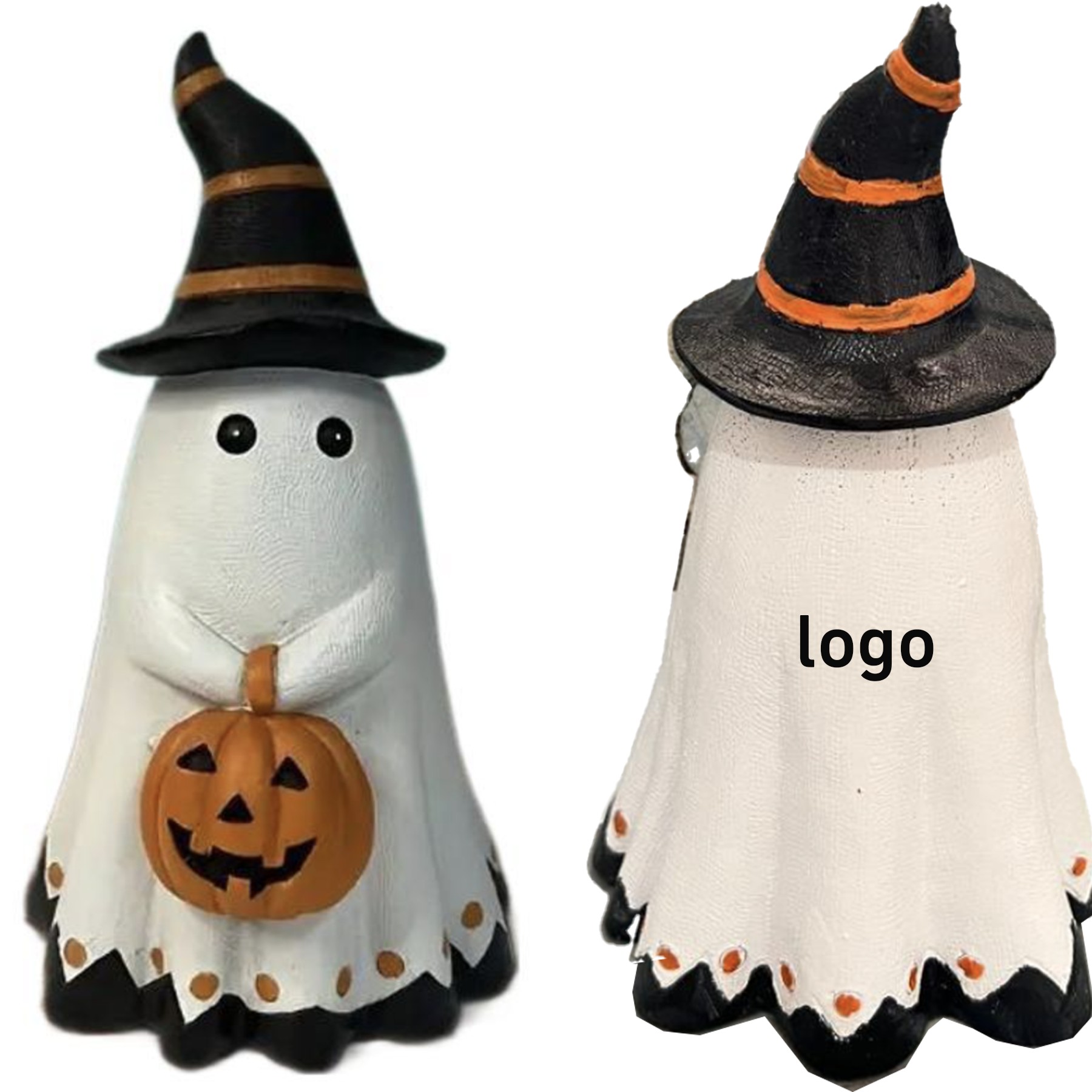 Halloween Resin Ghost Pumpkin - Figurines, Decorations