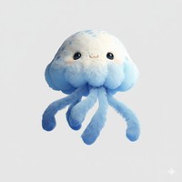 Aquarium Jellyfish Plush Pendant Cartoon Kids Animal Doll Toy - Dolls, Toys