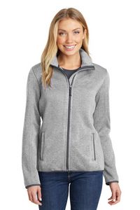 Port Authority® Women's Sweater Fleece Jacket.
