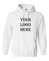 Gildan® Heavy Blend™ Hooded White Sweatshirt - Hoodies, Sweats