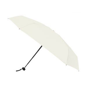Elements 39" Recycled Manual Mini Folding Umbrella - Cream