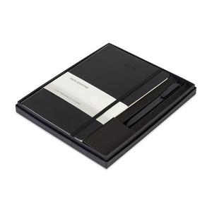 Moleskine® Soft Cover Large 12-Month Weekly 2026 Planner and GO Pen Gift Set - Black