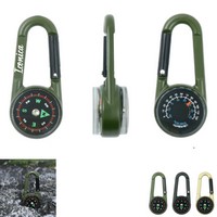 Waterproof Double-sided Carabiner Compass - Compasses, Carabiners