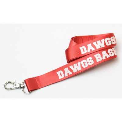 3/4" Red Nylon Lanyard (20 Mil)