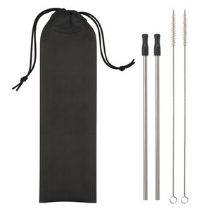 2-pack Stainless Steel Straw Kit