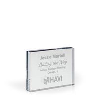 Postcard Acrylic Paperweight Award - Engraved