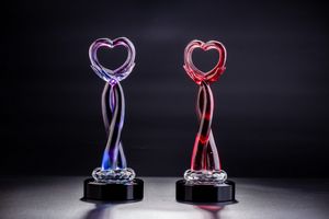 Heart Crystal Art (Red)