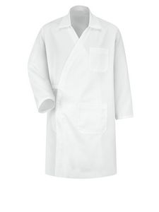 Red Kap Food Processing - Unisex Polyester-Cotton Blend 44.5" Butcher Wrap - Coats, Uniforms