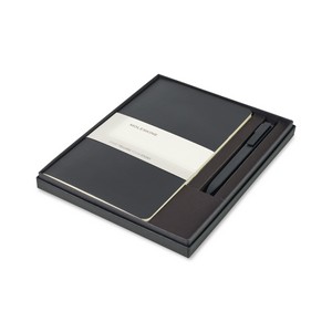 Moleskine® Large Volant and GO Pen Gift Set - Black