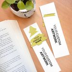 Double-Sided Large Eco Bookmark with Slot