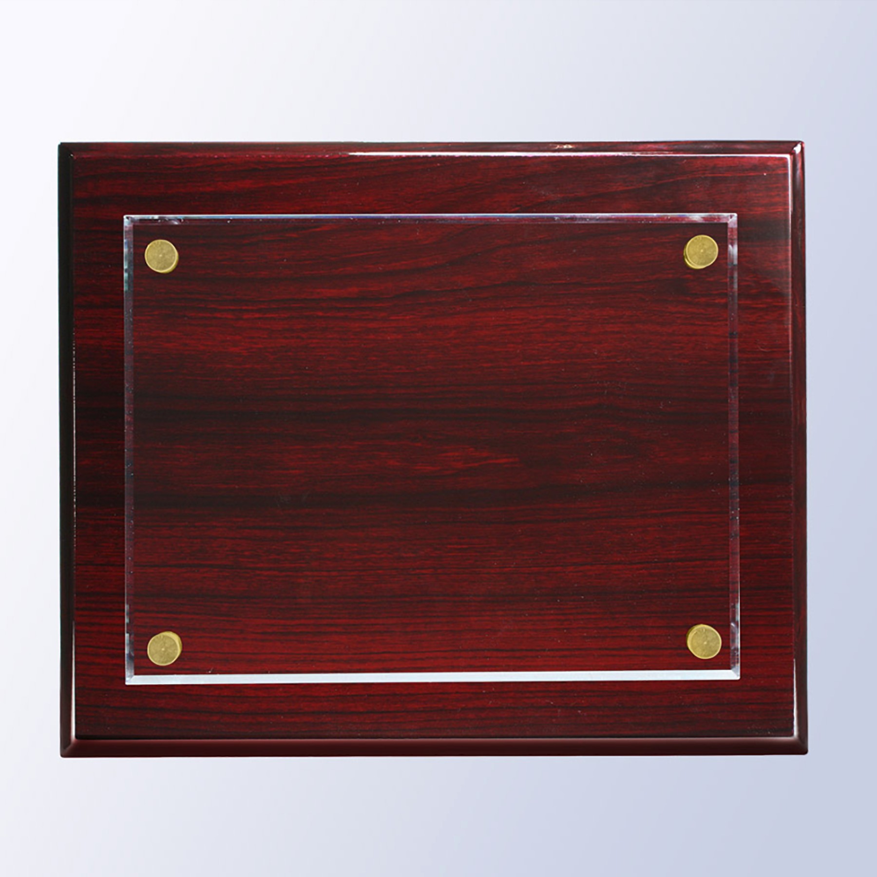 Rosewood Premium Piano Finish Plaque, Small (Wood 10"x8" - Acrylic 8"x6") - Plaques