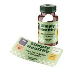Custom Clear Static Stick Indoor Label w/Face Application (42 to 56 Square Inches)