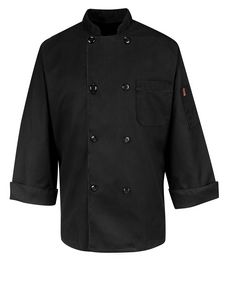 Red Kap Culinary - Unisex Eight Pearl Button 30" Chef Coat