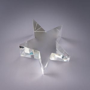 Optic Star Crystal Paperweight