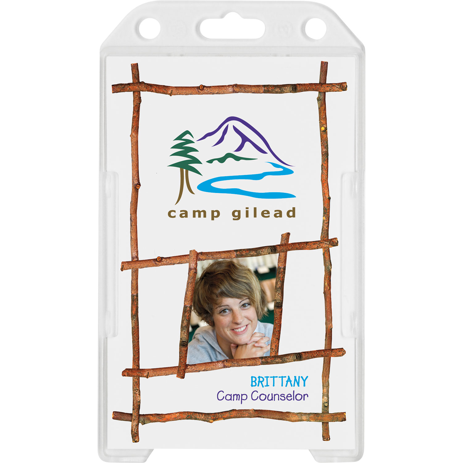 Plastic Single Card ID Holder - Badge Holders