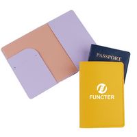 Travel Wallet Passport Holder With 1 Card Slot PU Cover Passport Wallet for Business Trip - Wallets, Purses
