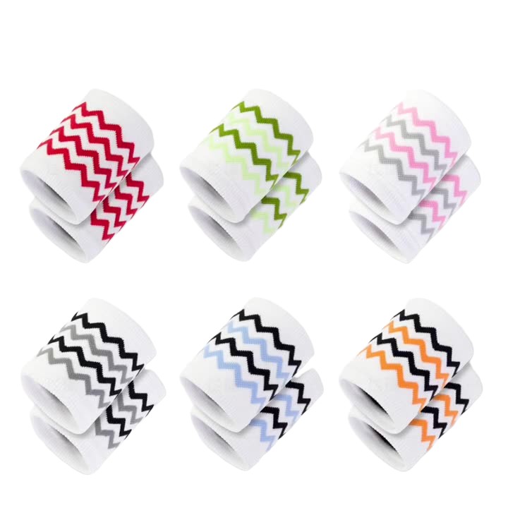 Nylon Stripe Wristband Sport Wrist Band - Wristbands, Headbands