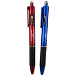 Matte Barrel Ballpoint Pen w/ Rubber Grips & Hourglass Sand Timer