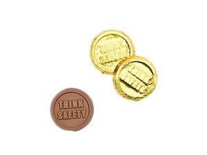 Think Safety Premium Gold Foil-wrapped Milk Chocolate Coin