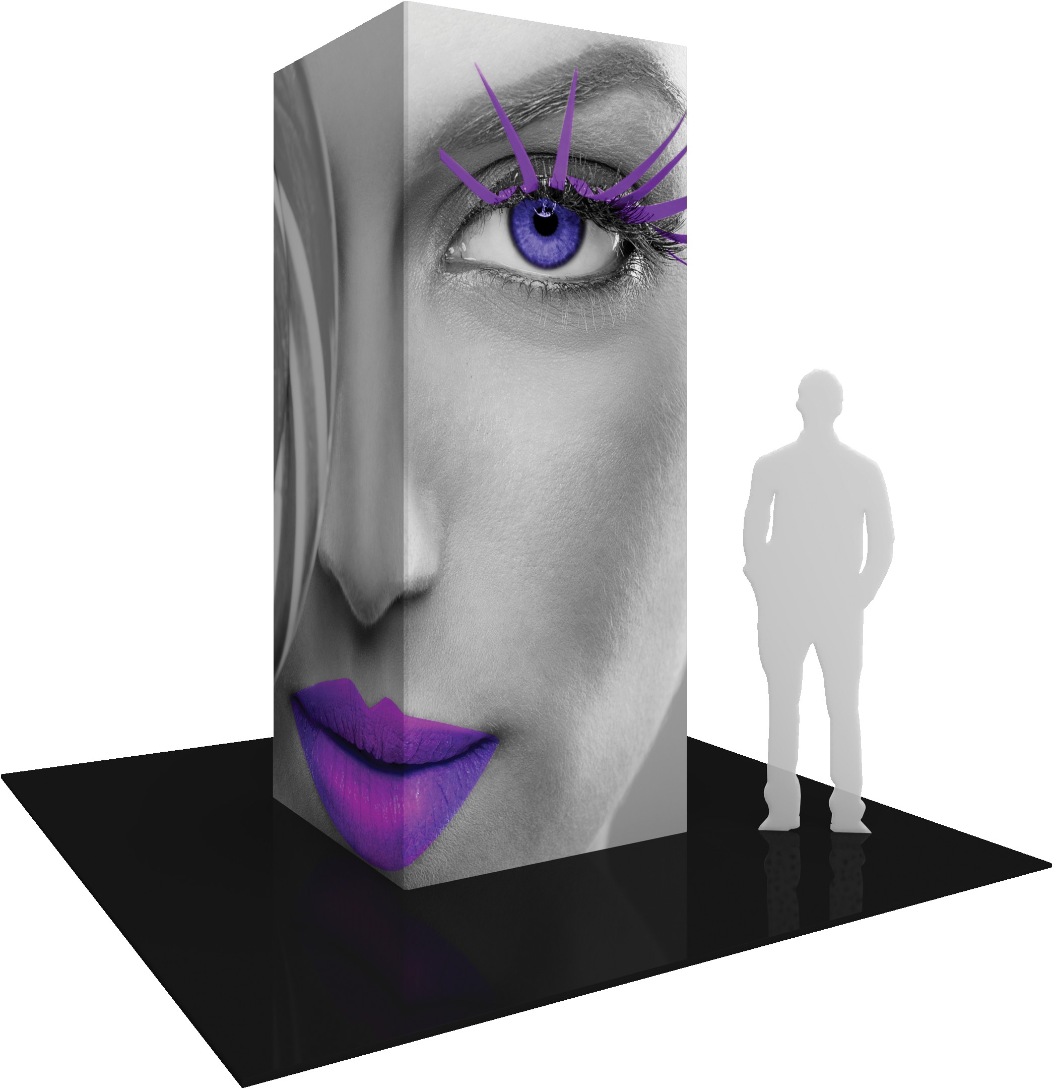 Vector Frame Modular Tower 04 (4' x 10') - Displays, Trade Show Booths