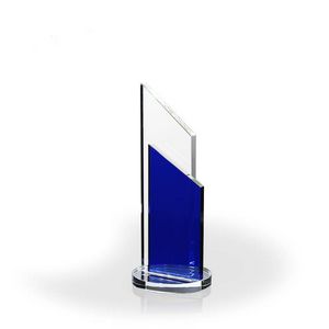 Blue Peak Crystal Award 10"