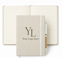 Organic Cotton Notebook with Pen - Notebooks, Pens