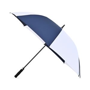 Elements 60" Recycled Auto Open Golf Umbrella - Navy-White