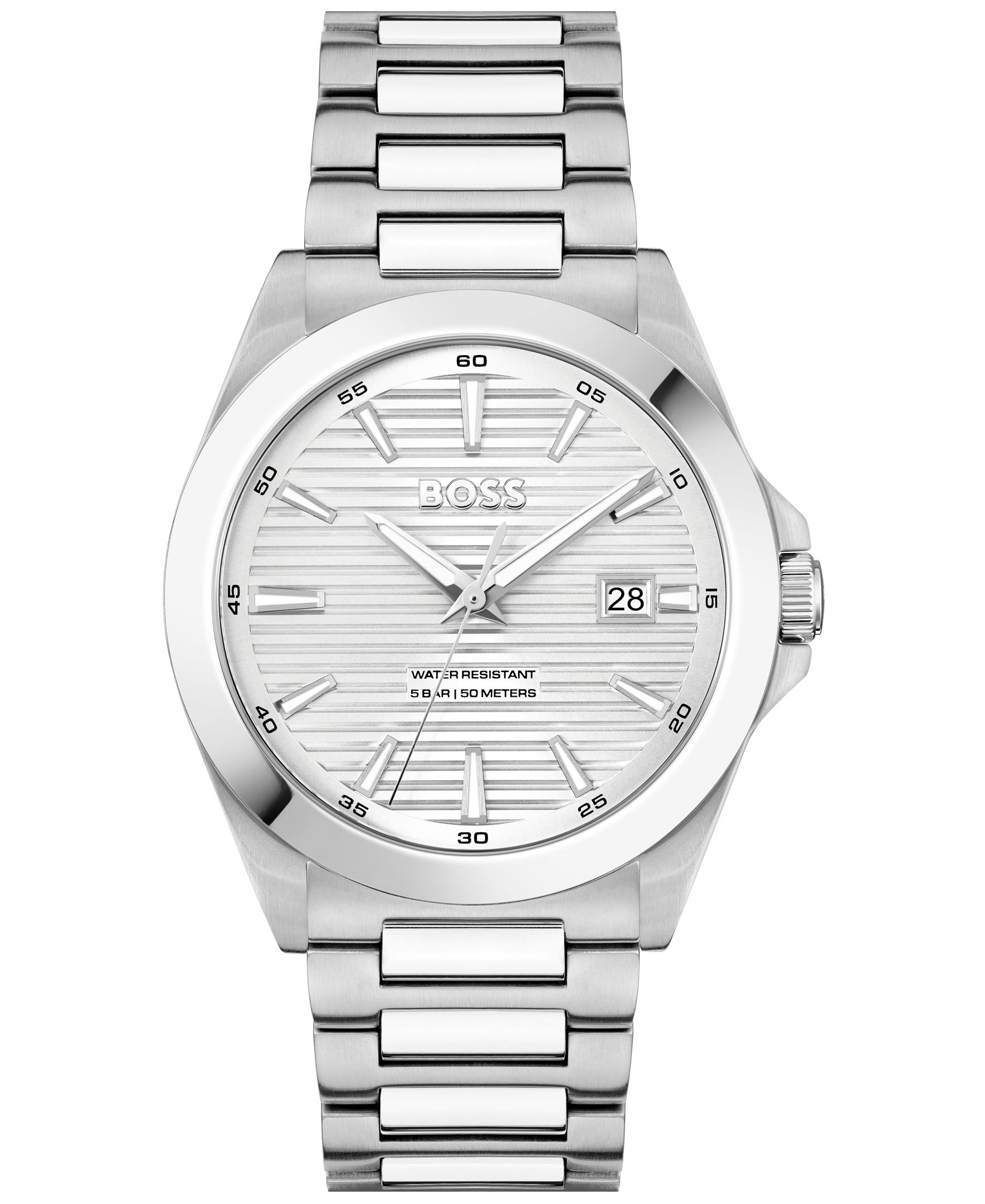 Hugo Boss Stike Gents Silver Dial Watch - Watches