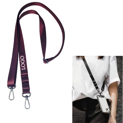 Adjustable Nylon Crossbody Phone Lanyard