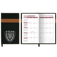 Joliett Series Soft Cover 2 Tone Vinyl Monthly Planner / 1 Color - Organizers, Calendars