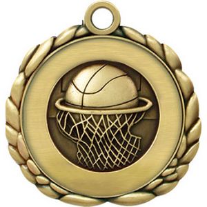 Basketball Quali-Craft Medallion (2-1/2")