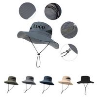 UV Protection Mesh Wide Brim Bucket Hat - Hats