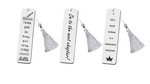 Custom Metal Bookmark W/ Tassel For Teachers, Students, Book Lovers