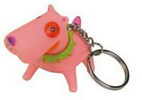 Rubber Crazy Canine Dog Key Chain© - Toys, Key Chains / Rings