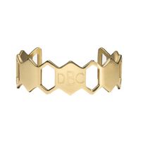 Rustic Cuff 1" Gold Honeycomb Cuff - Wristbands