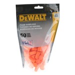 DEWALT NRR33 Foam Uncorded Earplugs (50 Pair Resealable Bags)