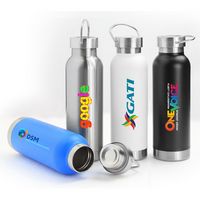 17 Oz. Concord Double Wall 18/8 Stainless Steel Vacuum Insulated Bottle (White) - Bottles, Tumblers