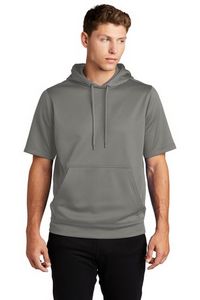Sport-Tek ® Sport-Wick ® Fleece Short Sleeve Hooded Pullover.
