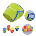 Dual Hole Two-Tone Pencil Sharpener With Shaving Container