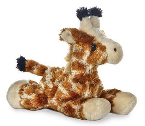 8" Lux Laying Giraffe Stuffed Animal - Stuffed Animals, Toys