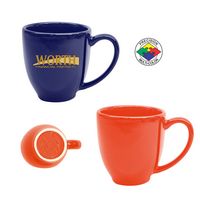 16 oz Orange USA made Vitrified Bistro Mug - Dishwasher Safe - Presicion Spot Color - Mugs, Cups