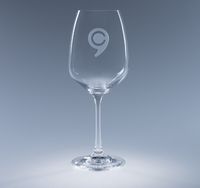 Fleur White Individually Boxed Wine Glass