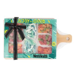 Sour Gummy Charcuterie Tray with Bamboo Board