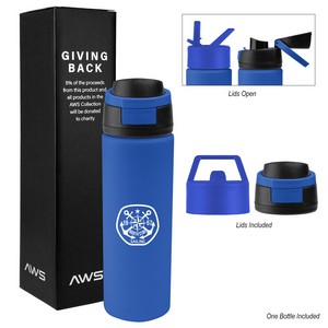 Aws 24 Oz. Pop Sip Recycled Stainless Steel Bottle Kit