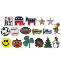 Embroidered Stock Appliques - Flag w/Eagle - Emblems, Patches