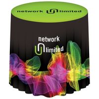 30" Round Customized Table Throw - Tablecloths, Banners