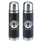 Leatherette Vacuum Bottle - 16 Oz.