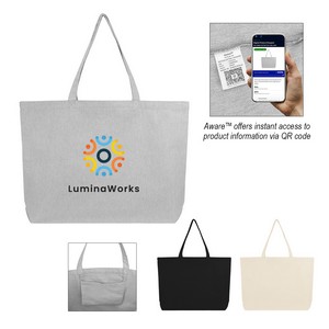 Aware™ 9 Oz. Recycled Cotton Shopper Tote Bag