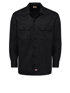 Dickies Shirts - Men's Long Sleeve Traditional Work Shirt - Shirts, Uniforms