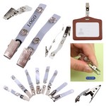 Permanent Fastening Bulldog Clip with Snap Strap